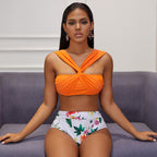 Split Bikini Floral Printed Sexy Bikini Bikini Bella Mia