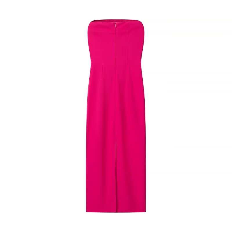 Fall Women Clothing Backless Sexy Slim Tube Top Dress Bella Mia