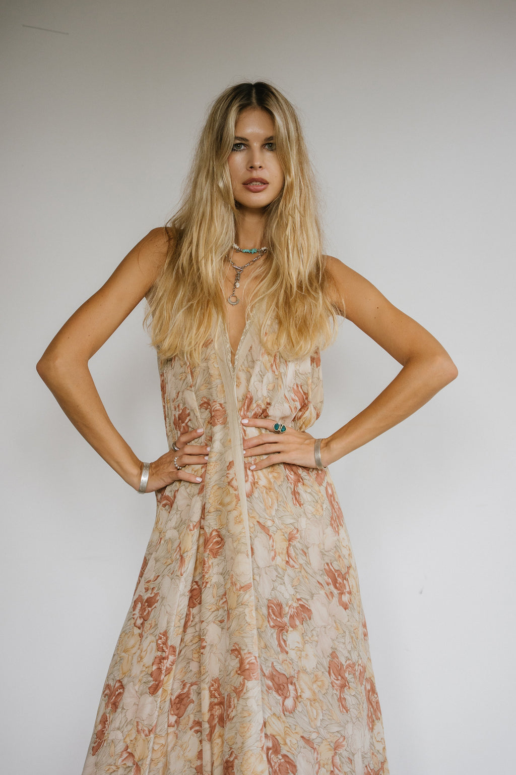 Sun Child Classic Silk Dress - Cream