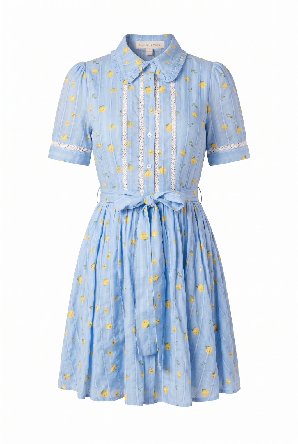 STARLIT SKIES WOVEN MINI DRESS Flying Tomato