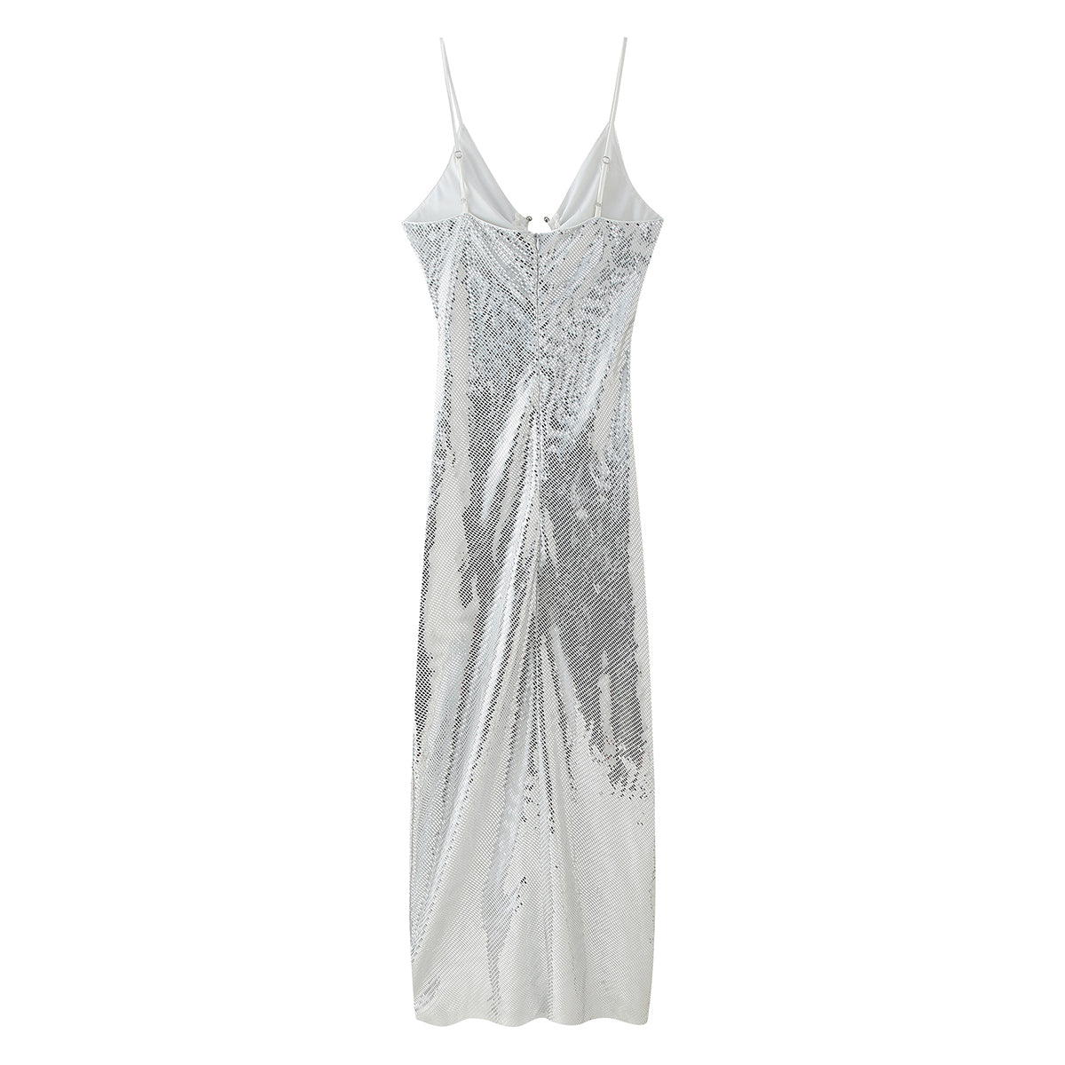 Women Clothing Sequined Long Hollow Cutout Decorative Suspender
