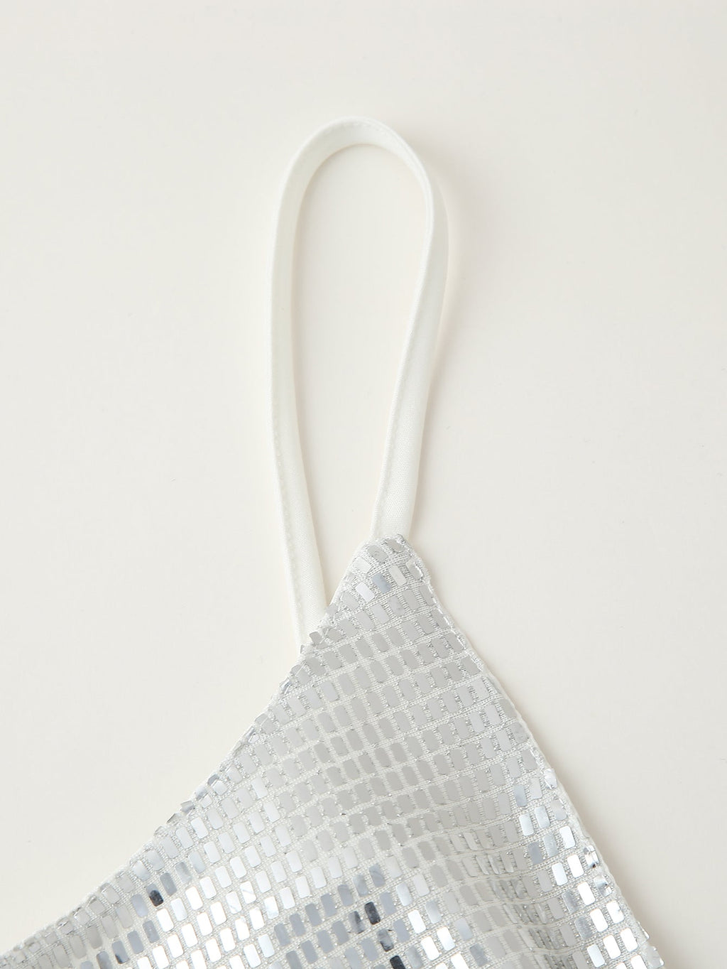 Women Clothing Sequined Long Hollow Cutout Decorative Suspender