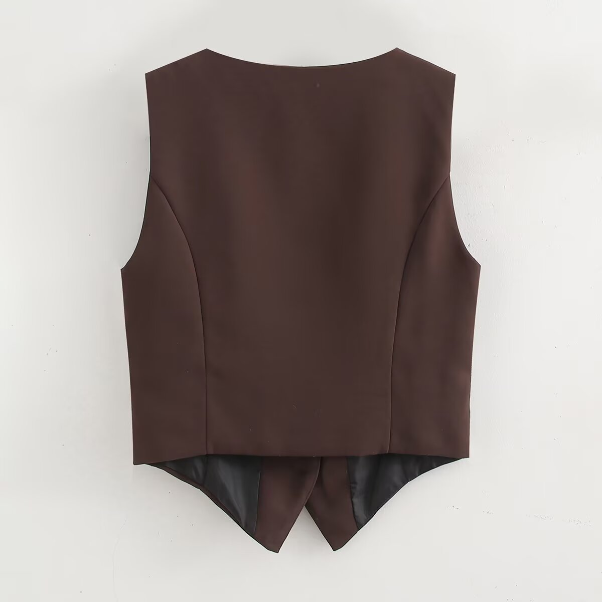 Fall Sets Women Clothing Side Slit Vest Wide Leg Pants