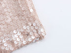 Women French Sequin Pleated Halter Dress Bella Mia