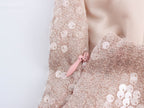 Women French Sequin Pleated Halter Dress Bella Mia