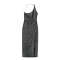 Sexy Women One Shoulder Slit Thigh Sequ Formal Wear Dress Bella Mia