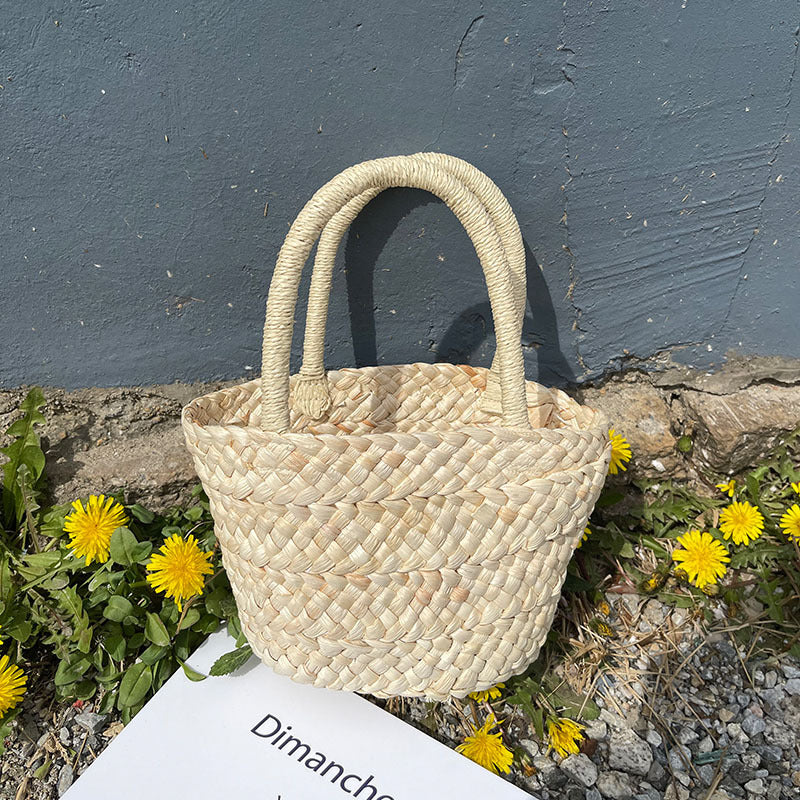 Fresh Straw Bag Portable Cute Woven Bag Small Clutch Korean Small Basket Women Bag Bella Mia