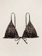 Classic Leopard Pattern Printed Bikini Single Blouse Sexy Swimsuit Swimsuit Bella Mia