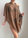 Women Solid Color Vacation Blouse Swimsuit Bella Mia
