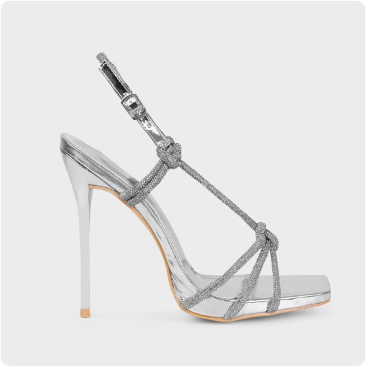 Ladies Heels Spring Street Date Rhinestone Cocktail Pointed Stiletto Heel Women Ultra High Heel Sandals Bella Mia