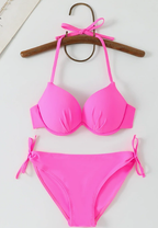 Spring Vacation Beach Bikini Swimsuit Women Steel Bracket Gathered Sexy Three Point Swimsuit Three Piece Sets Bella Mia