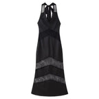 Women Dress Sexy Voile Stitched Backless Maxi Dress Bella Mia