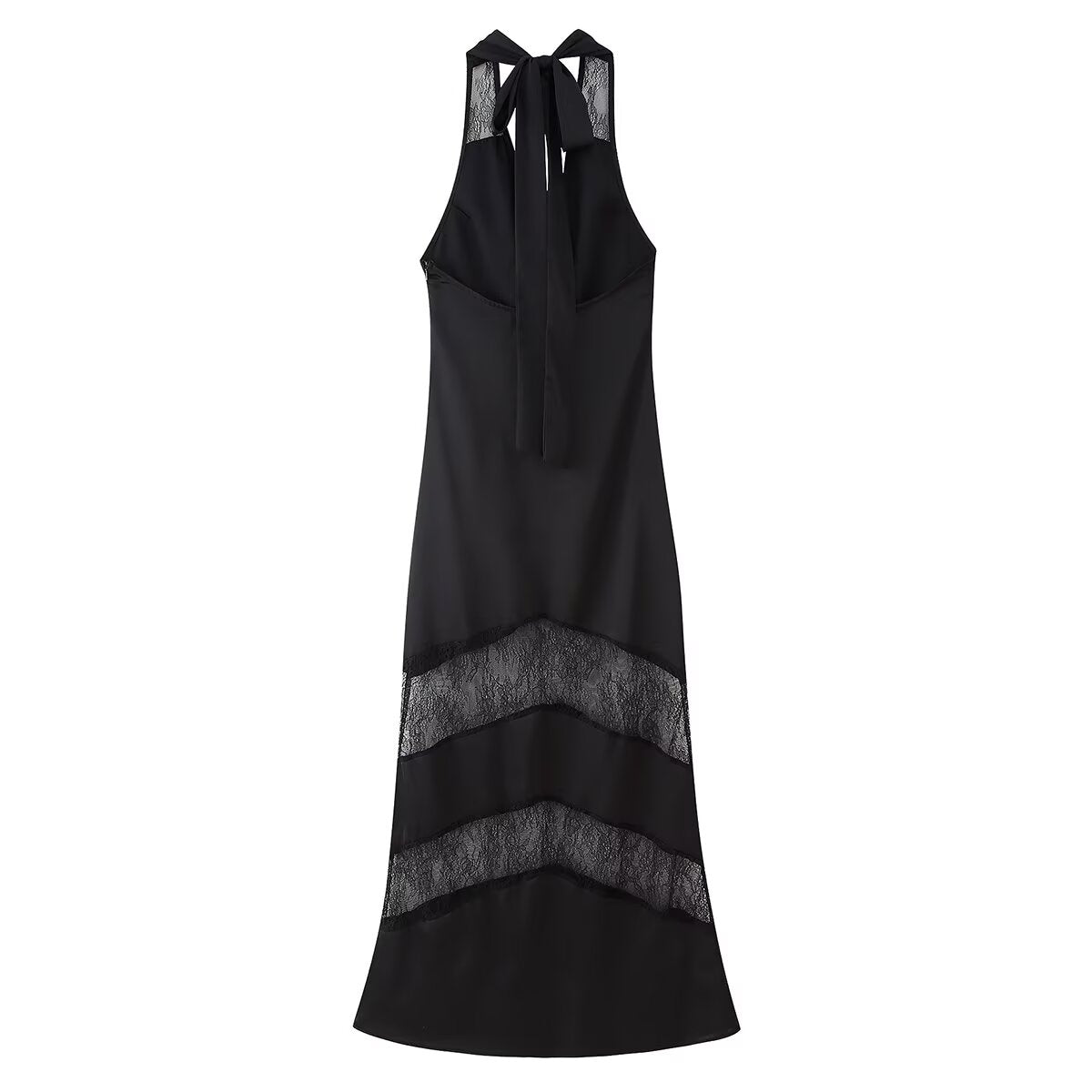 Women Dress Sexy Voile Stitched Backless Maxi Dress Bella Mia