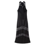 Women Dress Sexy Voile Stitched Backless Maxi Dress Bella Mia