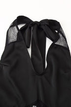 Women Dress Sexy Voile Stitched Backless Maxi Dress Bella Mia