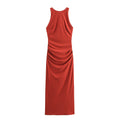 Summer Back Cross Hanging Collar Sleeveless Dress Women Bella Mia