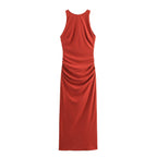 Summer Back Cross Hanging Collar Sleeveless Dress Women Bella Mia
