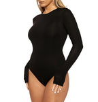 Autumn Winter Women Clothing Casual Bottoming Top Long Sleeve Tight Bodysuit Bella Mia