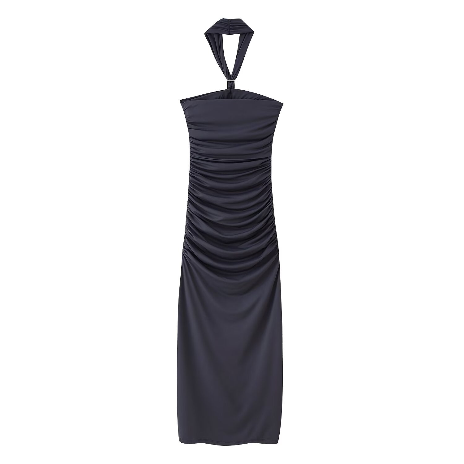 Spring Dress Women Slim Fit Slimming Casual Pleated Hip Design Bella Mia