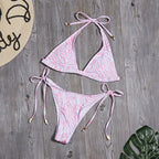 Swimwear Sexy Print Low Waist Split Swimsuit Bikini Bella Mia
