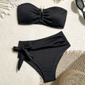 Swimwear Women Flat Bikini Sexy Split High Waist Beach Bikini Swimsuit