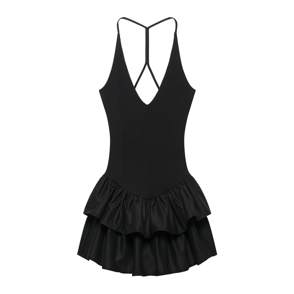 Women Clothing Spring Slim Fit Slimming Casual Sling Strap Sexy Dress Bella Mia