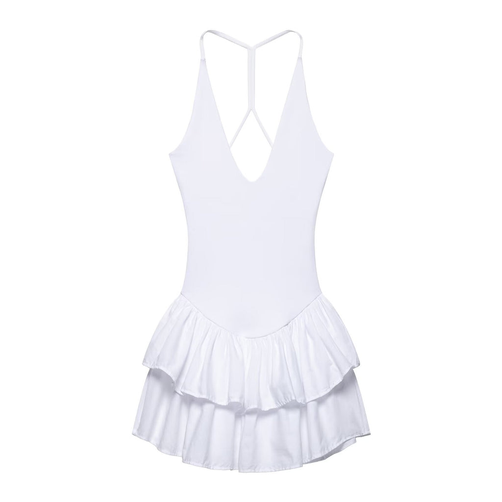 Women Clothing Spring Slim Fit Slimming Casual Sling Strap Sexy Dress Bella Mia