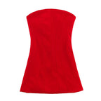 Women Clothing Summer Simple Slim Tube Top Short Dress Bella Mia