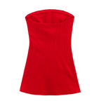 Women Clothing Summer Simple Slim Tube Top Short Dress Bella Mia