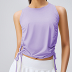 Yoga Wear Women Spring Summer Sun Protection Top Professional High End Fashionable Workout Clothes Vest Women Quick Drying Sports Blouse Bella Mia