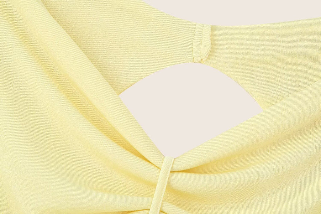 Women Clothing French Simple Sexy Backless Beads Dress Bella Mia