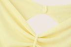 Women Clothing French Simple Sexy Backless Beads Dress Bella Mia
