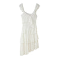 Spring Women Clothing French Design Lace Laminated Decoration Dress