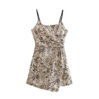 Summer Vacation Jumpsuit Spaghetti Strap Floral Print Sexy Thin Breathable Comfortable Home Bella Mia