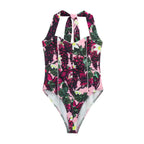 Spring Summer Women Sexy Printed Hanging Collar Jumpsuit Bella Mia