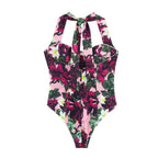 Spring Summer Women Sexy Printed Hanging Collar Jumpsuit Bella Mia