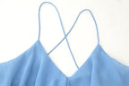 Women Clothing Laminated Decoration Sexy Suspenders Dress Bella Mia