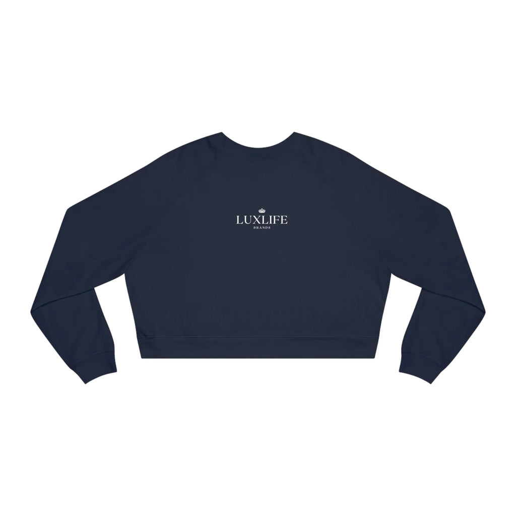 Women's Lux Cropped Fleece Pullover Printify