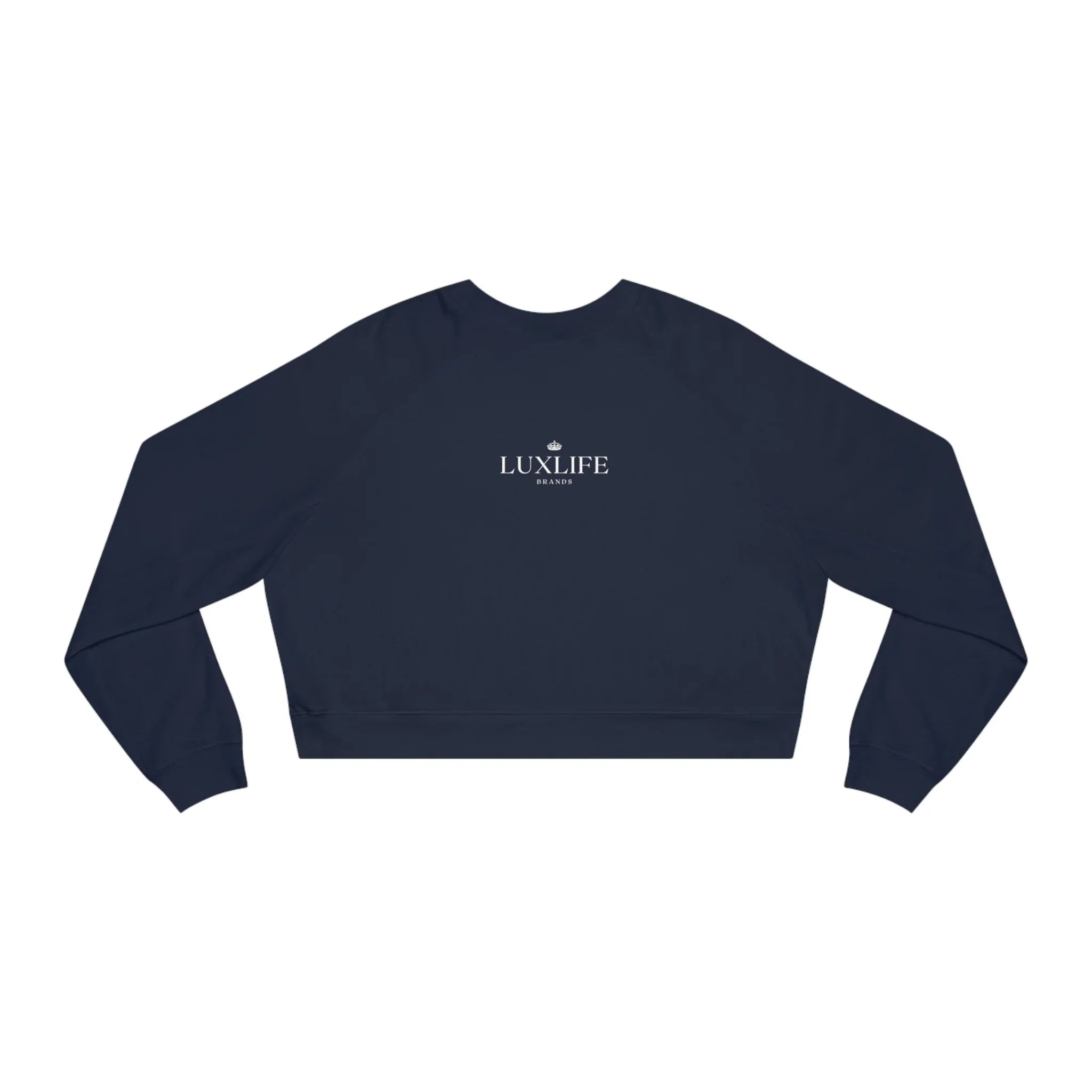 Women's Lux Cropped Fleece Pullover Printify