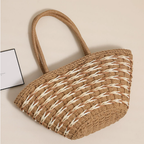 Direct Mori Shoulder Straw Bag Large Capacity Straw Bag Woven Bag Vacation Beach Bag Women Bag Bella Mia