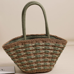 Direct Mori Shoulder Straw Bag Large Capacity Straw Bag Woven Bag Vacation Beach Bag Women Bag Bella Mia