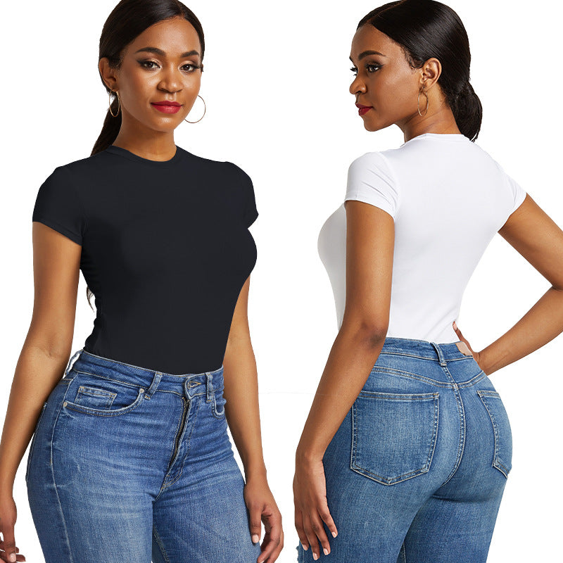 Women Clothing Sexy Solid Color Bottoming Shirt Bella Mia
