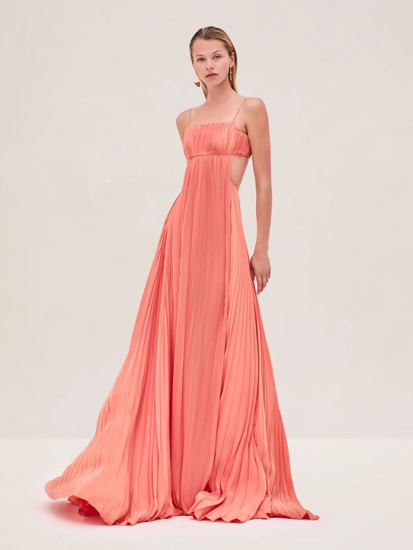 Women Summer Cami Dress Sexy Pleated Backless Dress Bella Mia