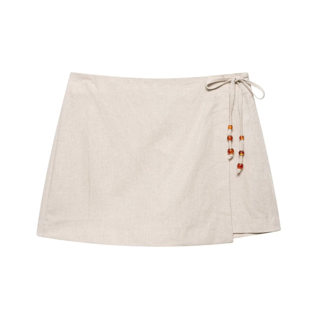Summer Women Casual Sleeveless Beaded Vest Shorts Bella Mia