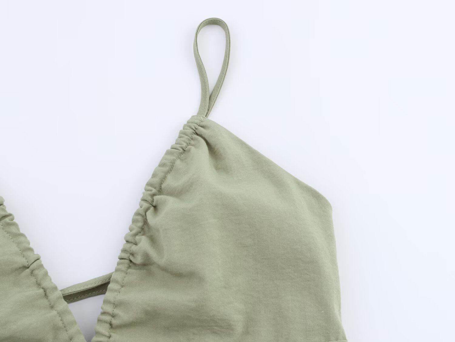 Women Clothing Solid Linen Midi Sling Dress Bella Mia