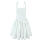Sweet Lace Chic Bow Short Dress Square Collar Sexy Slim Mini Dress Bella Mia