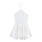 Summer Sexy Net Red Wind Hanging Collar Short Dress Bella Mia
