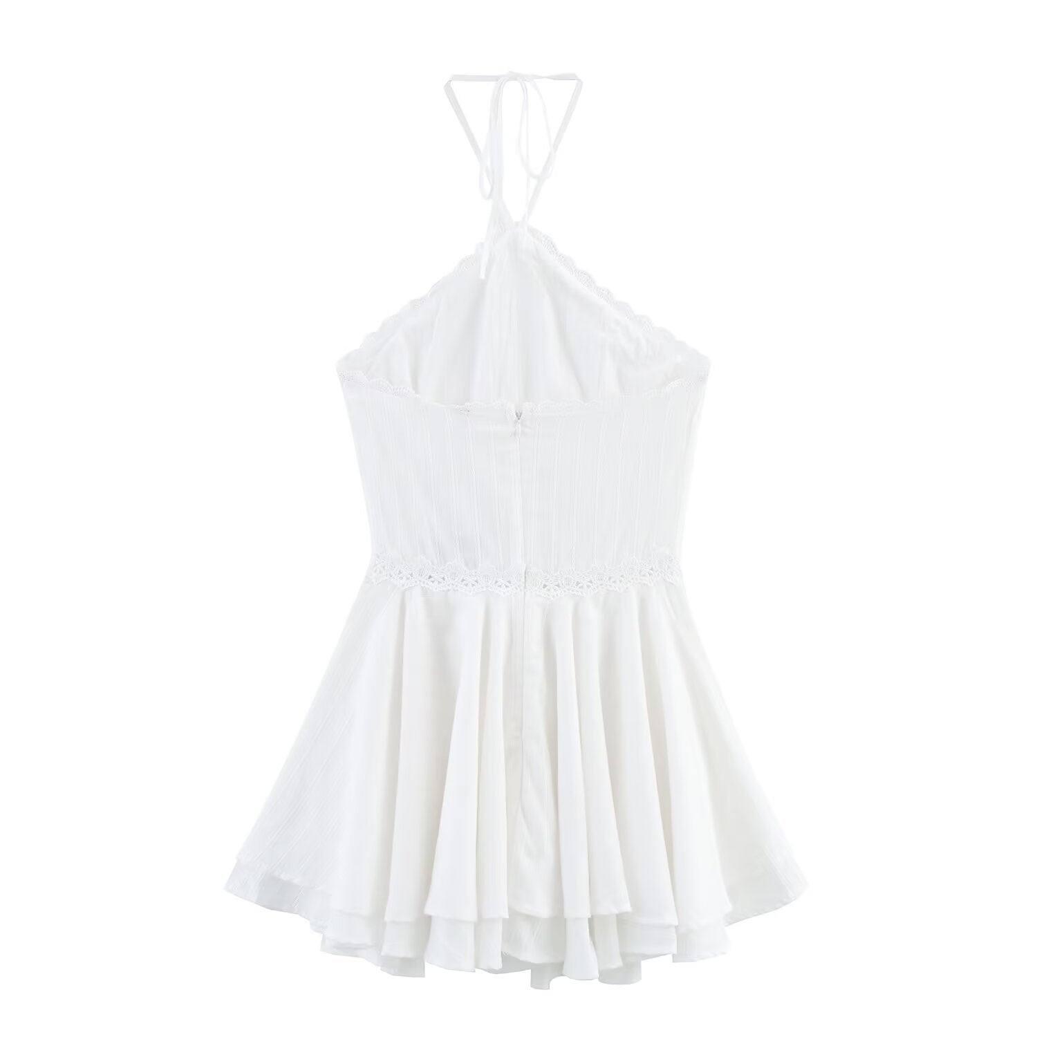 Summer Sexy Net Red Wind Hanging Collar Short Dress Bella Mia