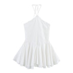Summer Sexy Net Red Wind Hanging Collar Short Dress Bella Mia