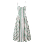 Gentle Green Shivering Sling Dress Women Summer Waist Tight Seaside Vacation Beach Dress Bella Mia